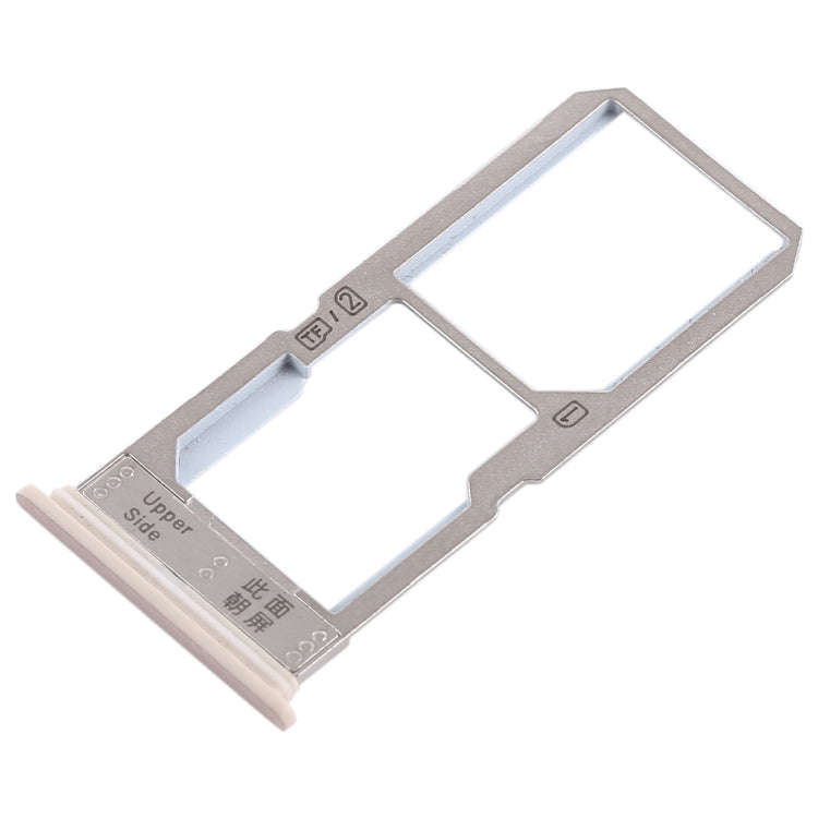 For Vivo Y67 SIM Card Tray + SIM Card Tray / Micro SD Card Tray (Gold)