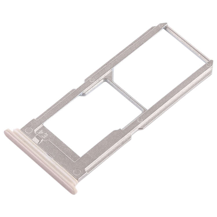 For Vivo Y67 SIM Card Tray + SIM Card Tray / Micro SD Card Tray (Gold)