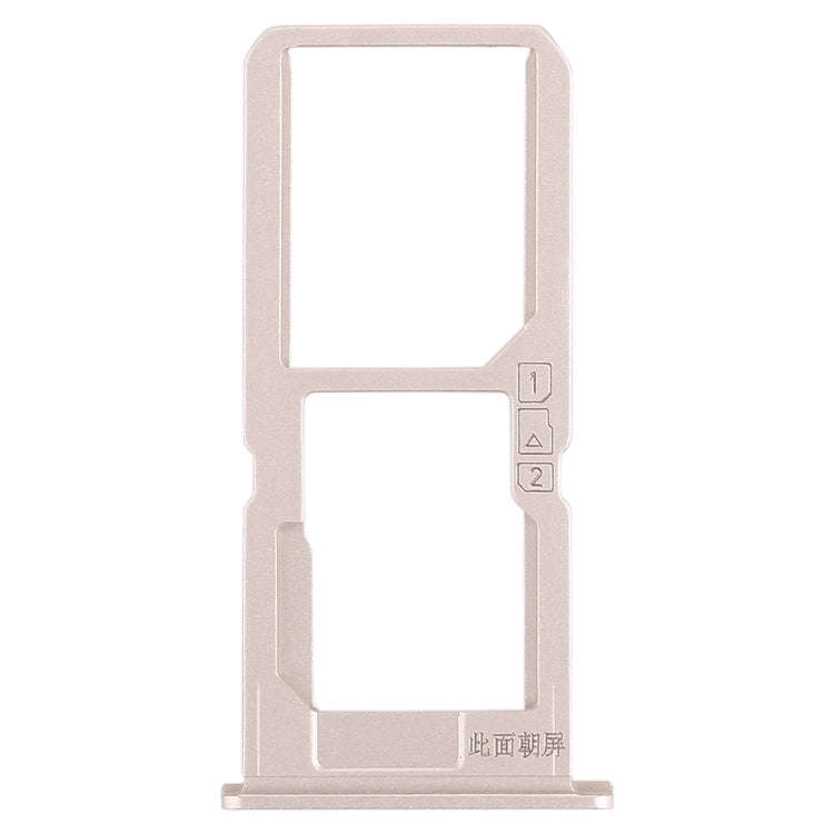 For Vivo V3Max SIM Card Tray + SIM Card Tray / Micro SD Card Tray (Gold)