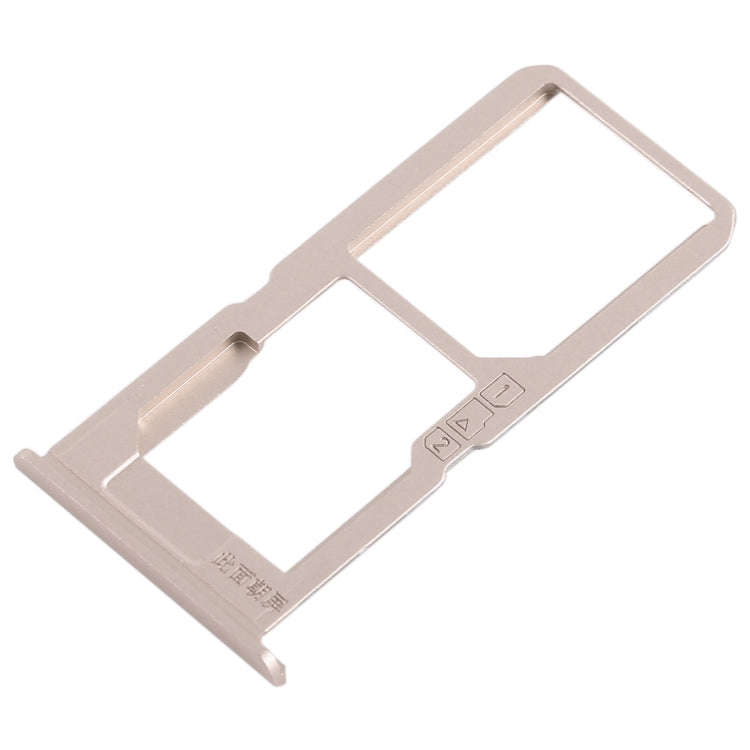 For Vivo V3Max SIM Card Tray + SIM Card Tray / Micro SD Card Tray (Gold)