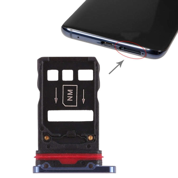2 x SIM Card Tray for Huawei Mate 20 Pro (Blue)