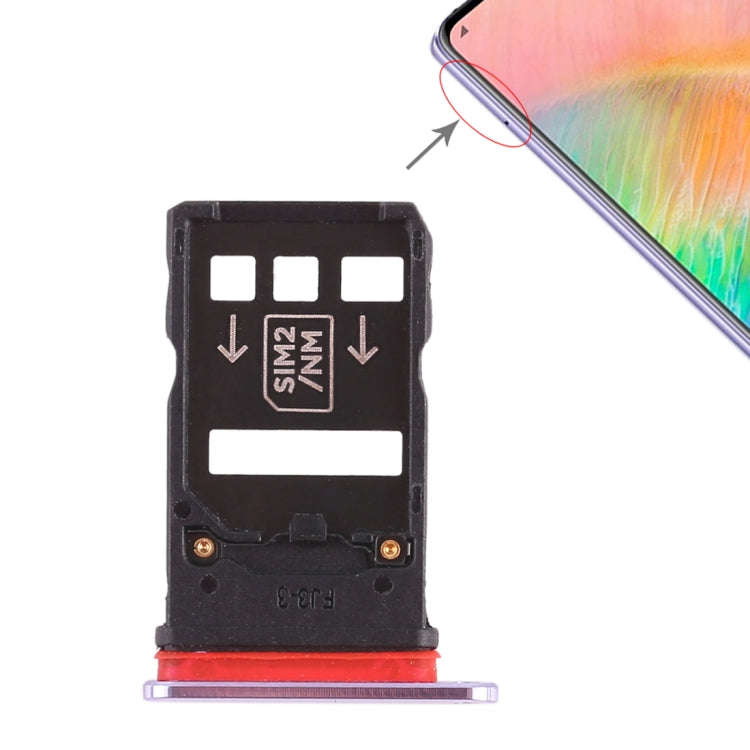 2 x SIM Card Tray for Huawei Mate 20 X (Silver)