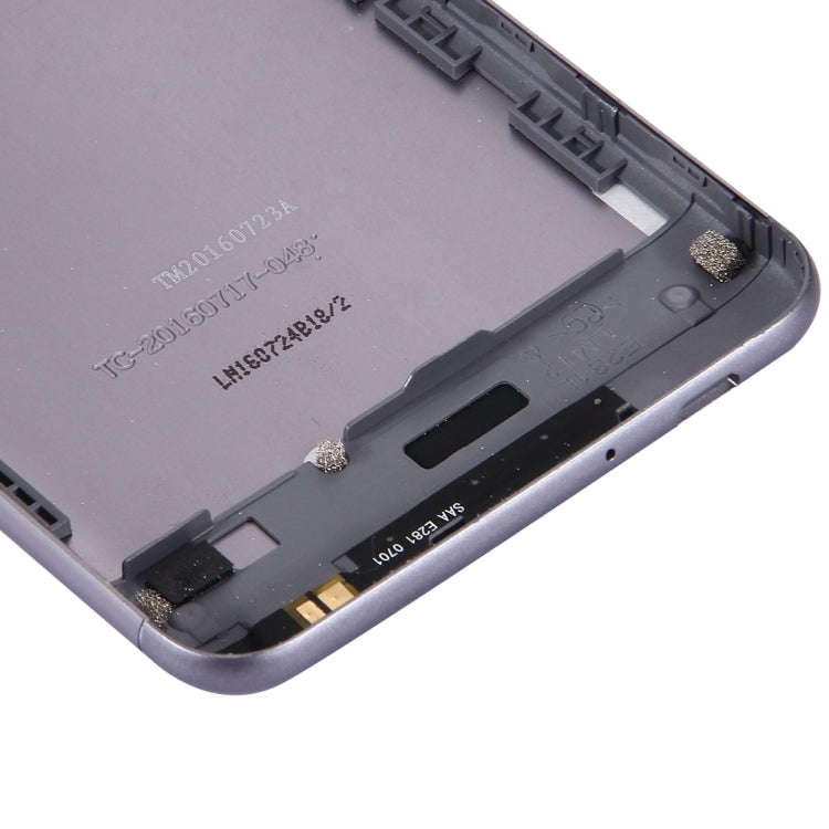 Aluminium Alloy Back Battery Cover for ASUS ZenFone 3 Max / ZC520TL(Black)