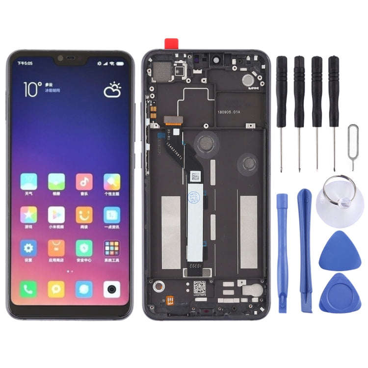 TFT LCD Screen for Xiaomi Mi 8 Lite Digitizer Full Assembly with Frame(Black)