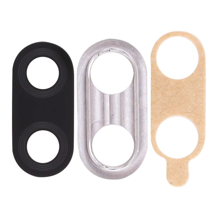 For Huawei Nova 3  10pcs Back Camera Bezel with Lens Cover & Adhesive (Silver)