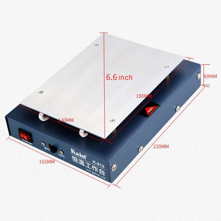 Kaisi K-812 Constant Temperature Heating Plate LCD Screen Open Separator Desoldering Station, EU ...