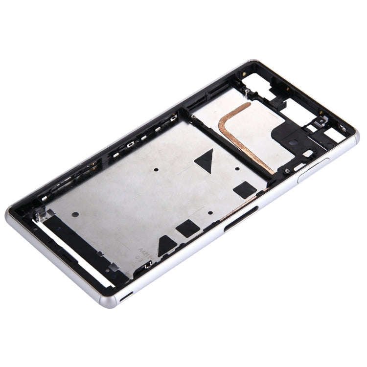 Single SIM Front Housing LCD Frame Bezel for Sony Xperia Z3(White)