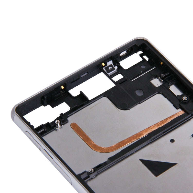 Single SIM Front Housing LCD Frame Bezel for Sony Xperia Z3(White)