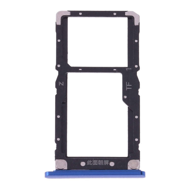 SIM Card Tray + SIM Card / Micro SD Card for Xiaomi Mi 8 Lite(Blue)
