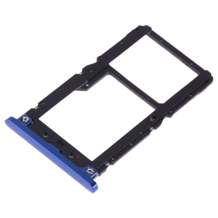SIM Card Tray + SIM Card / Micro SD Card for Xiaomi Mi 8 Lite(Blue)
