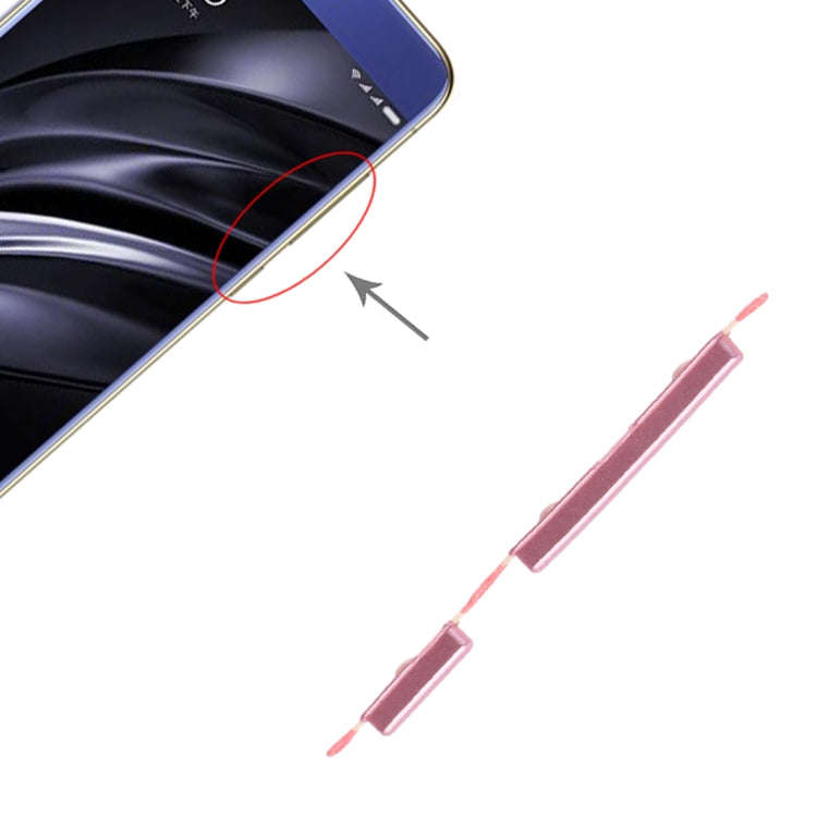 Power Button and Volume Control Button for Xiaomi Redmi 6A / Redmi 6(Pink)
