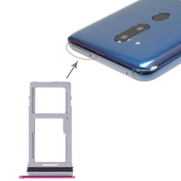 SIM Card Tray + SIM Card Tray / Micro SD Card Tray for LG G7 ThinQ G710 G710EM G710PM G710VMP G71...
