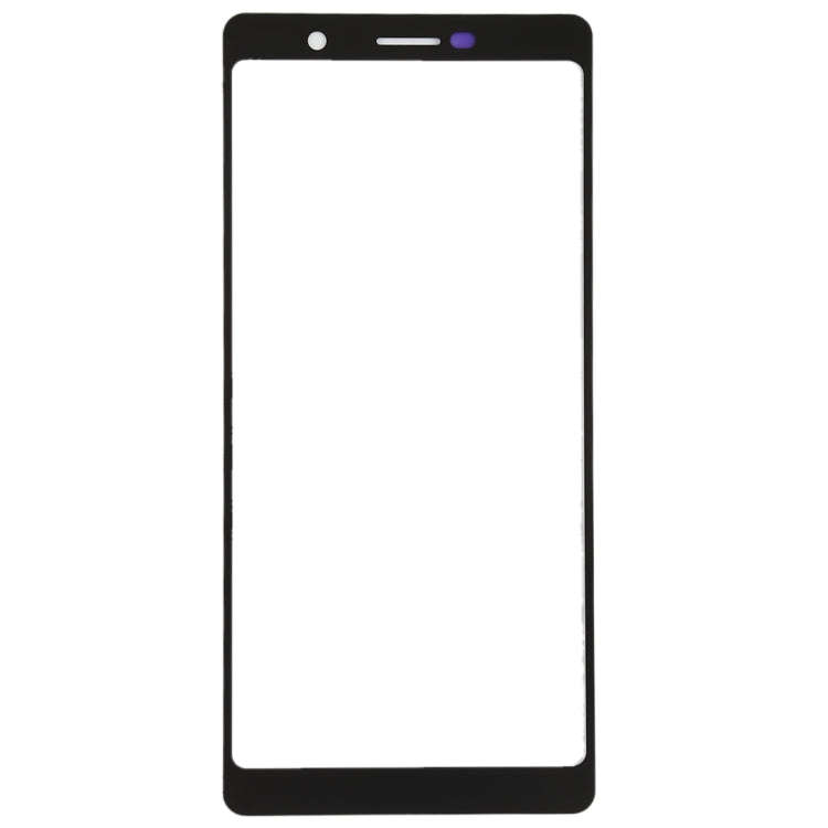 Front Screen Outer Glass Lens for Nokia 7 Plus / E9 Plus (Black)