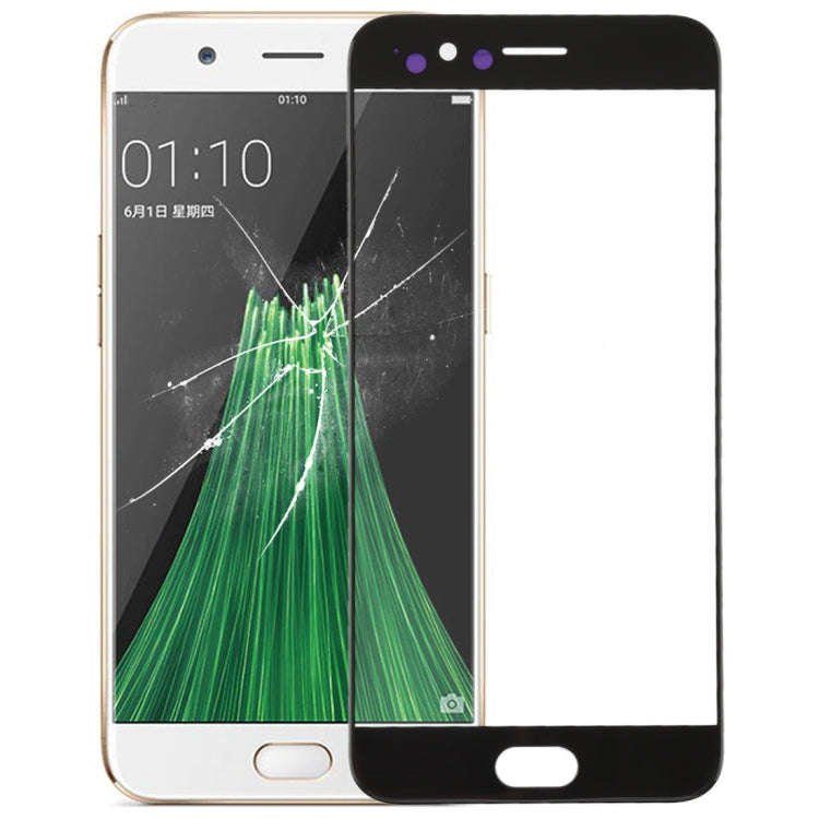 For OPPO R11 Front Screen Outer Glass Lens (Black)