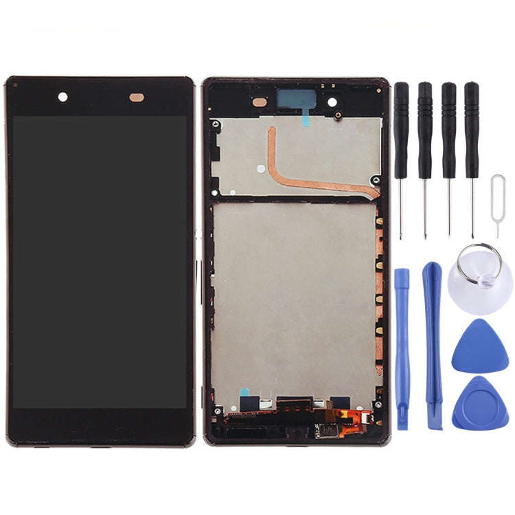 OEM LCD Screen for Sony Xperia Z4 Digitizer Full Assembly with Frame(Black)