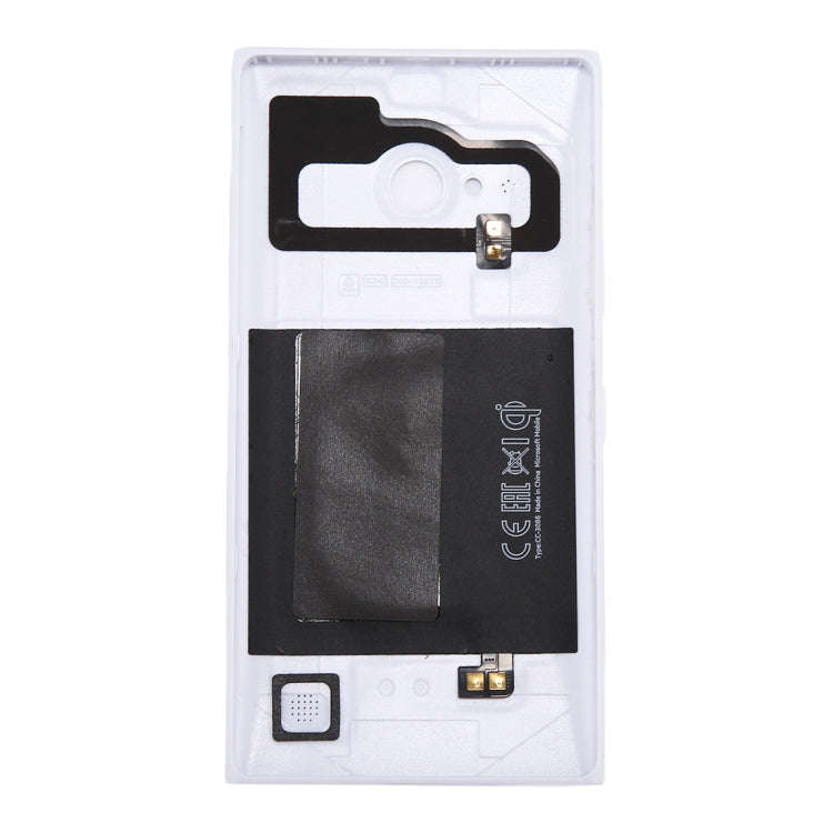 Solid Color NFC Battery Back Cover for Nokia Lumia 735 (White)