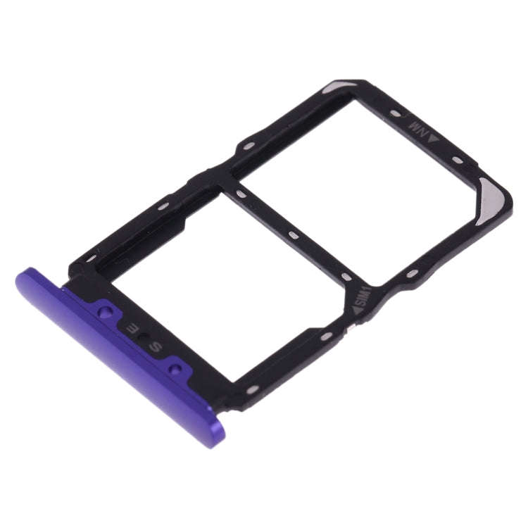 SIM Card Tray + NM Card Tray for Huawei Nova 5(Purple)