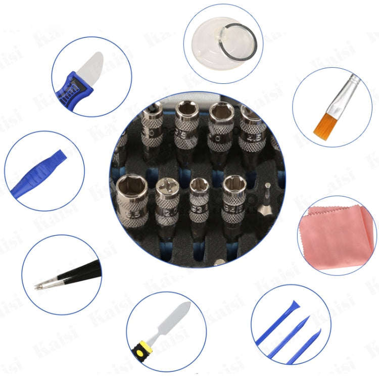 Kaisi K-1766 63 in 1 Magnetic Precision Electronics Screwdriver set Hand Tools For Phone Repair T...