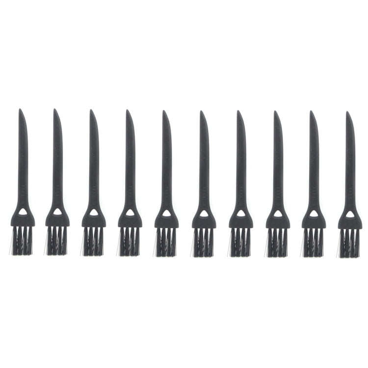 10 PCS JIAFA P8842 Flat Head Shrill Tail Cleaning Brush, Length: 8.5cm(Black)