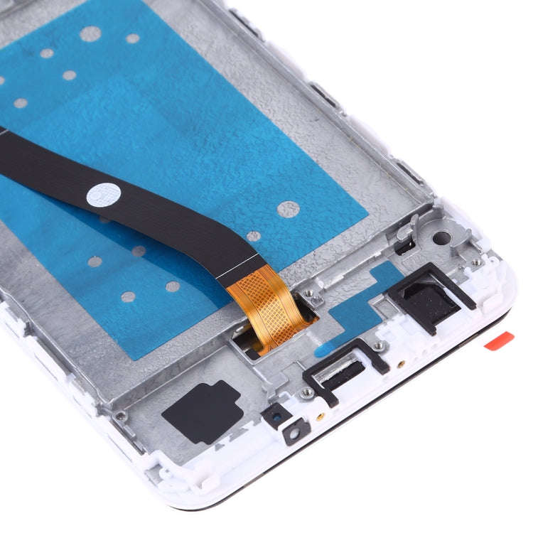 OEM LCD Screen for Huawei Honor 7X Digitizer Full Assembly with Frame (White)