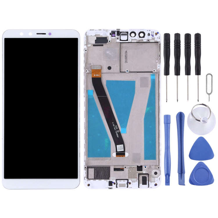 OEM LCD Screen for Huawei Enjoy 8 Plu Digitizer Full Assembly with Frame s(White)