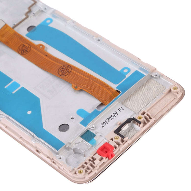 OEM LCD Screen for Huawei Y5 (2017) Digitizer Full Assembly with Frame (Gold)