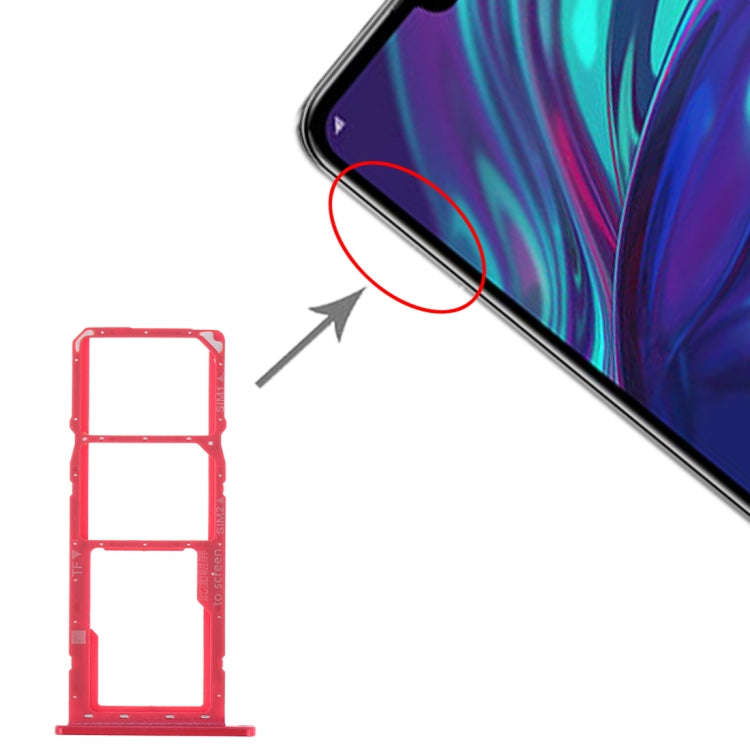 SIM Card Tray + SIM Card Tray + Micro SD Card Tray for Huawei Y7 (2019) / Y7 Pro (2019) / Y7 Prim...