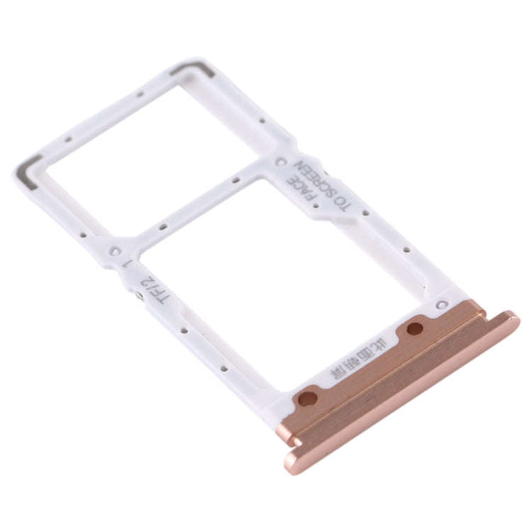 SIM Card Tray + SIM Card Tray / Micro SD Card Tray for Xiaomi Mi CC9 (Gold)