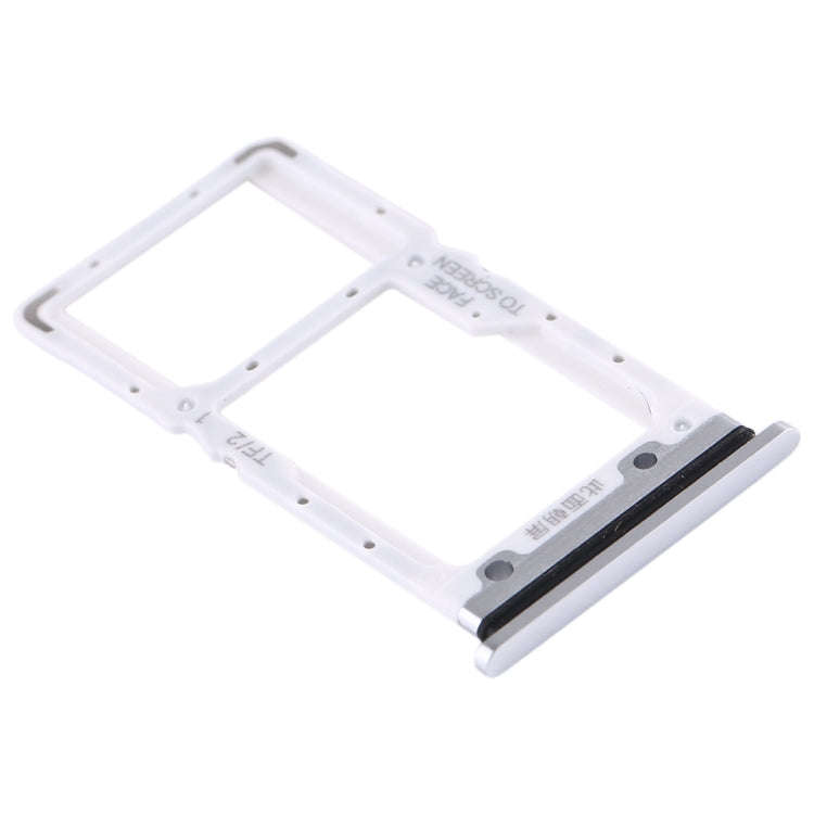 SIM Card Tray + SIM Card Tray / Micro SD Card Tray for Xiaomi Mi CC9 (Silver)