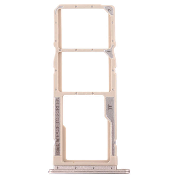 SIM Card Tray + SIM Card Tray + Micro SD Card Tray for Xiaomi Redmi 7A (Gold)