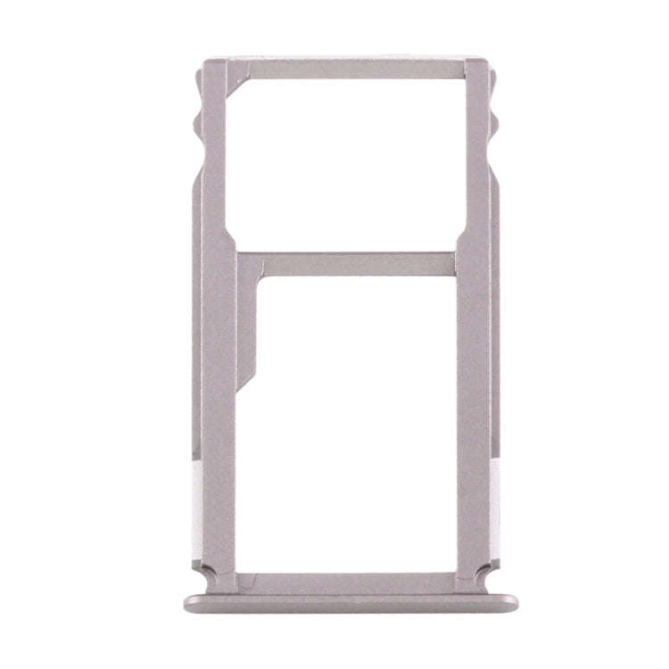 For Huawei Mate S Nano SIM Card Tray + Nano SIM / Micro SD Card Tray (Grey)