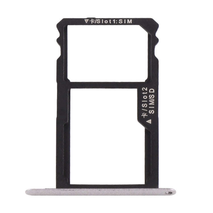For Huawei Honor 7 Nano SIM Card Tray + Nano SIM / Micro SD Card Tray(Grey)