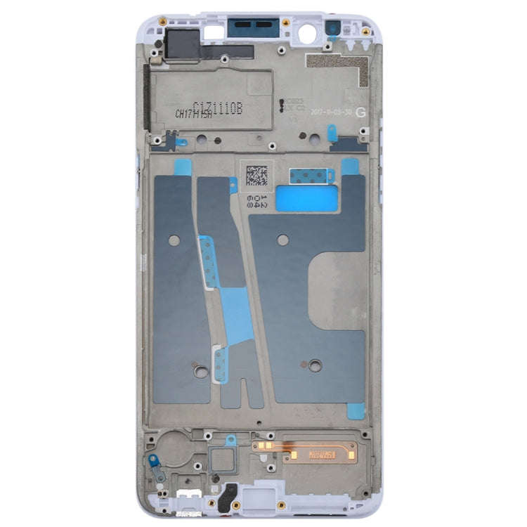 For OPPO A73 / F5 Front Housing LCD Frame Bezel Plate  (White)