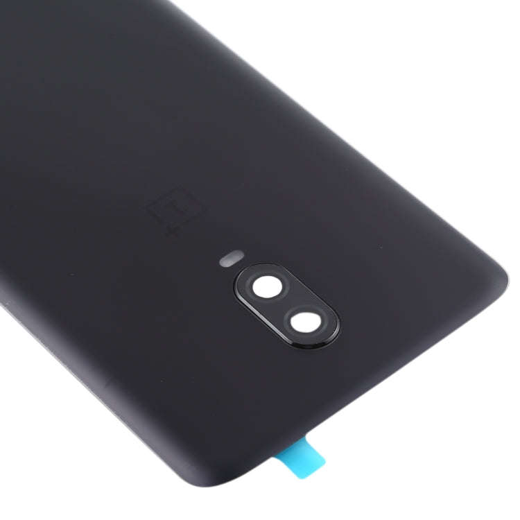 For OnePlus 6T Original Battery Back Cover with Camera Lens (Frosted Black )