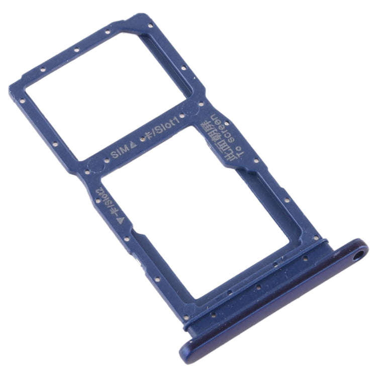 SIM Card Tray + SIM Card Tray / Micro SD Card Tray for Huawei Honor 9X / Honor 9X Pro(Blue)