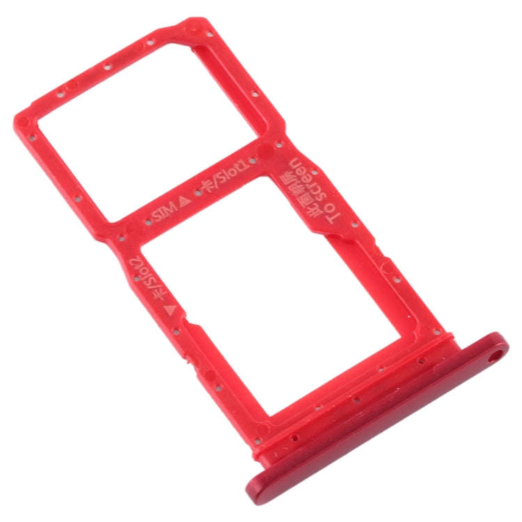 SIM Card Tray + SIM Card Tray / Micro SD Card Tray for Huawei Honor 9X / Honor 9X Pro(Red)