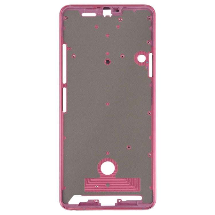 Front Housing LCD Frame Bezel Plate for LG G7 ThinQ / G710 (Pink)