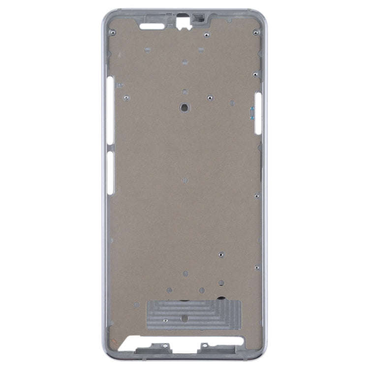 Front Housing LCD Frame Bezel Plate for LG G7 ThinQ / G710 (Silver)
