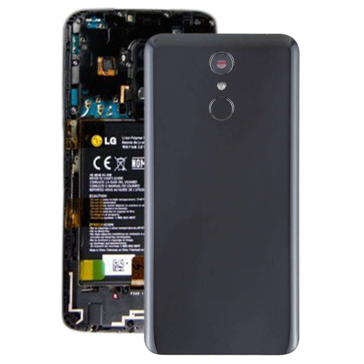 Battery Back Cover with Camera Lens & Fingerprint Sensor for LG Q7 / Q7+(Black)