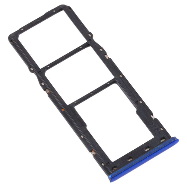 For OPPO Realme 3 Pro / Realme X Lite SIM Card Tray + SIM Card Tray + Micro SD Card Tray (Blue)