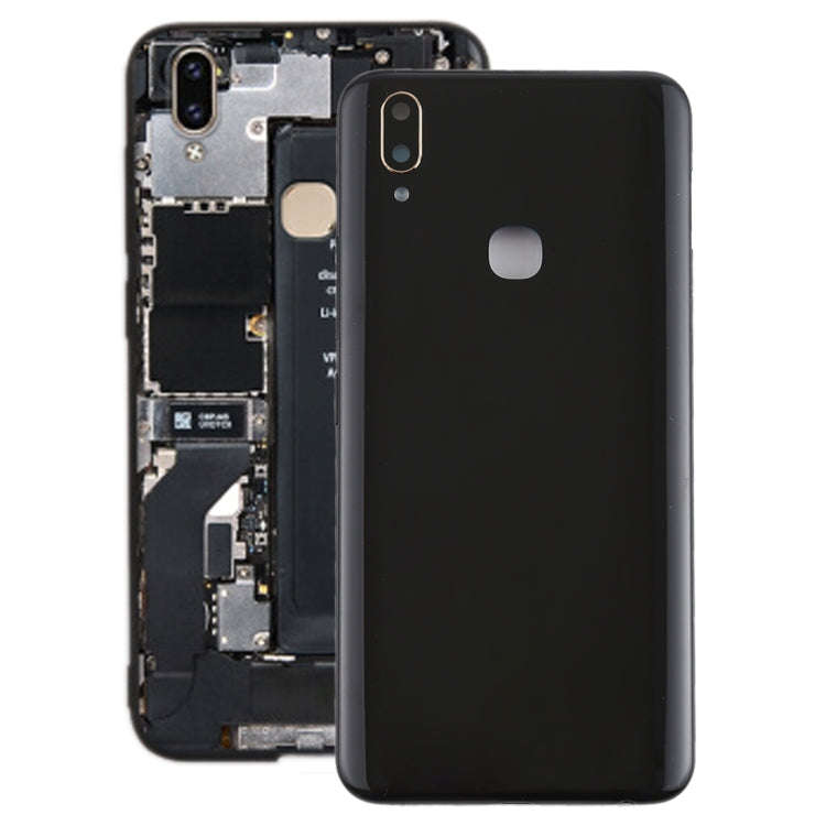 For Vivo Y85 Back Cover with Camera Lens Side Keys (Black)