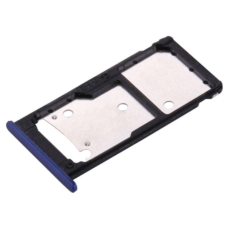 For Huawei Enjoy 7 Plus / Y7 Prime SIM Card Tray & SIM / Micro SD Card Tray(Dark Blue)
