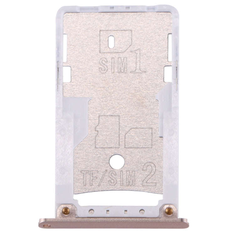 For Xiaomi Redmi 3 & 3s SIM & SIM / TF Card Tray(Gold)