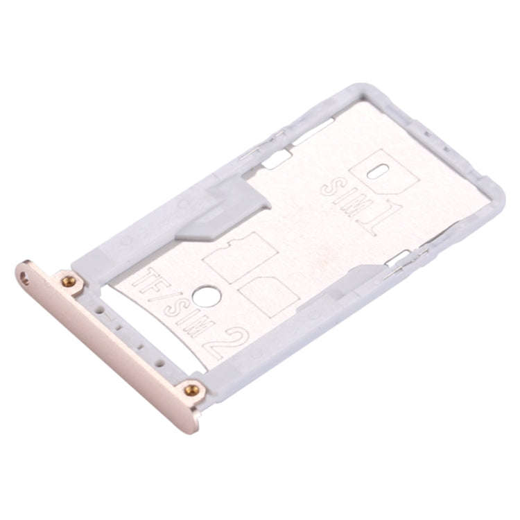 For Xiaomi Redmi 3 & 3s SIM & SIM / TF Card Tray(Gold)