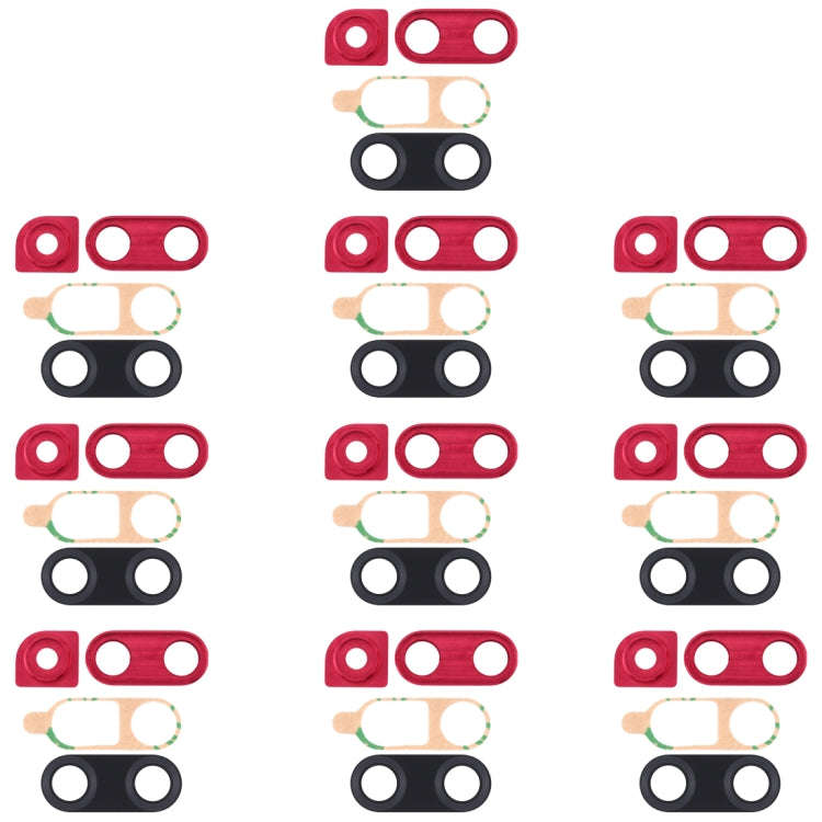 For Huawei Nova 4 10pcs Camera Lens Cover (Red)
