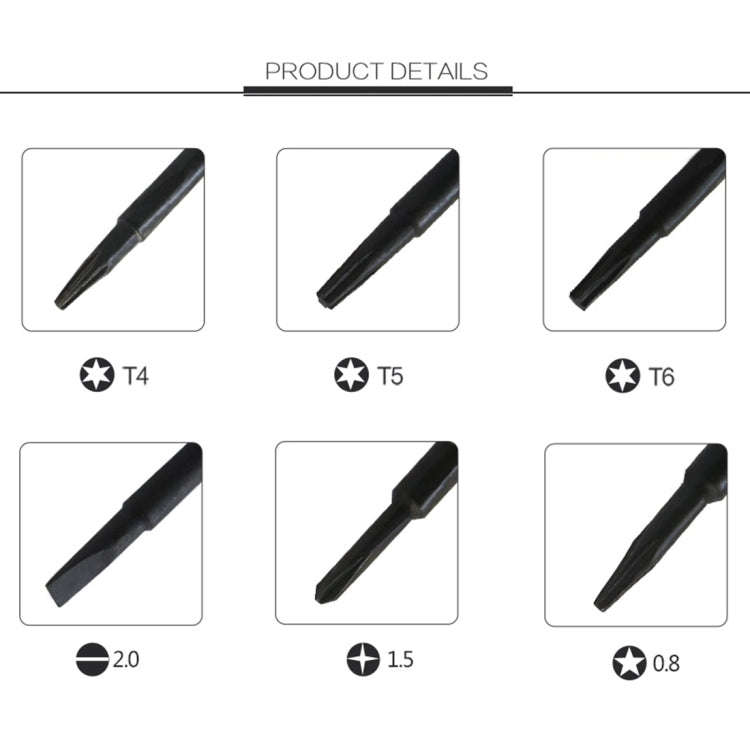 6 in 1 Precision Screwdriver Set Magnetic Electronic Screwdrivers Set for Mobile Phone Notebook L...
