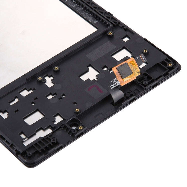 OEM LCD Screen for Lenovo A8-50 Tablet with Digitizer Full Assembly with Frame (Black)