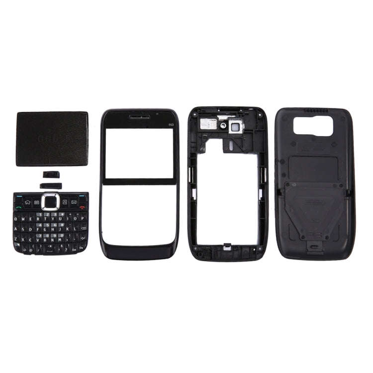 Full Housing Cover (Front Cover + Middle Frame Bezel + Battery Back Cover + Keyboard) for Nokia E...