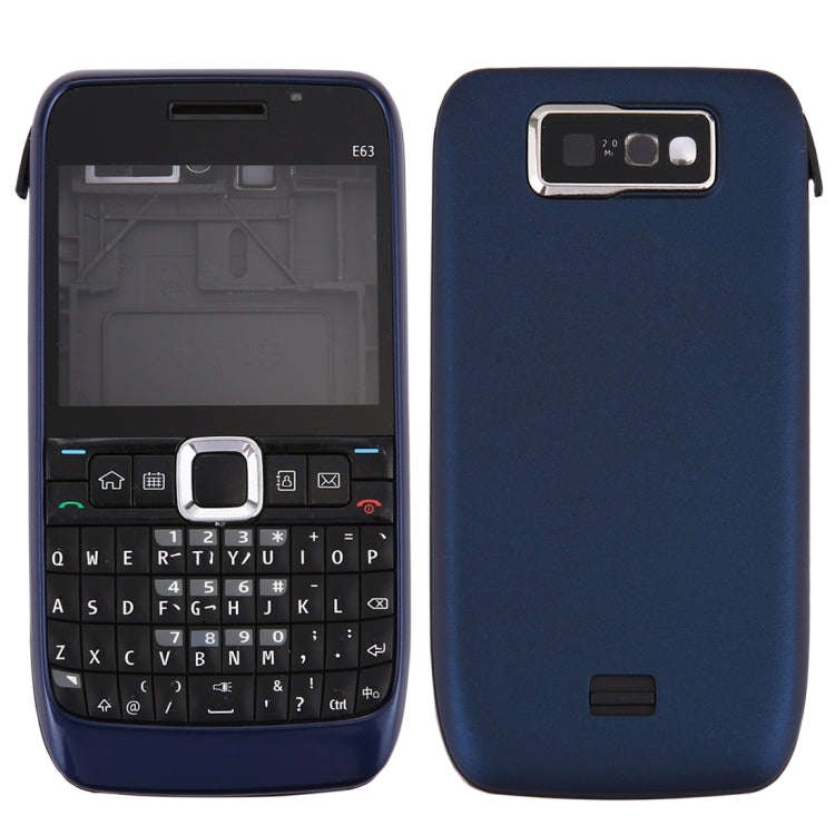 Full Housing Cover (Front Cover + Middle Frame Bezel + Battery Back Cover + Keyboard) for Nokia E...