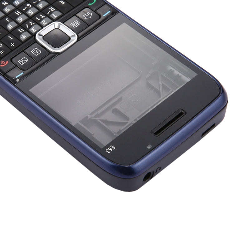 Full Housing Cover (Front Cover + Middle Frame Bezel + Battery Back Cover + Keyboard) for Nokia E...